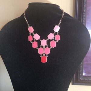 Colorful Geometric Statement Necklace Set